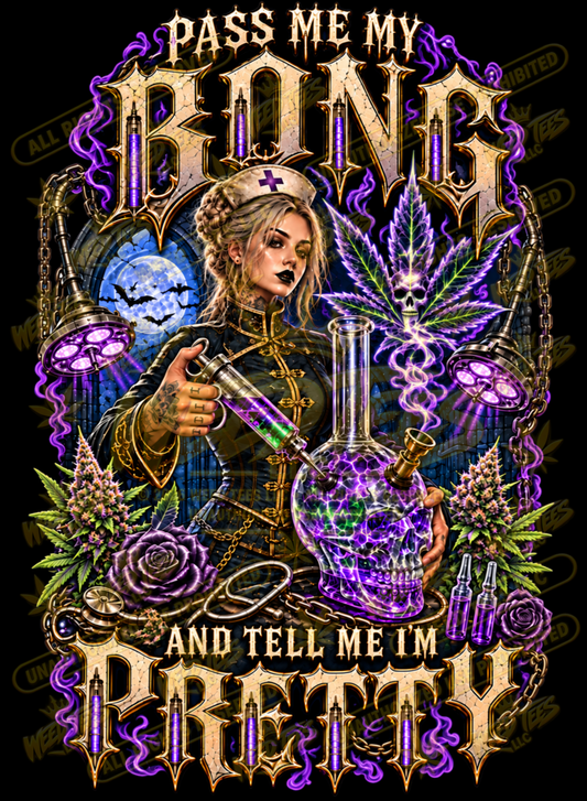 Pass Me My Bong: Graveyard Shift – Classic Unisex Pullover Hoodie