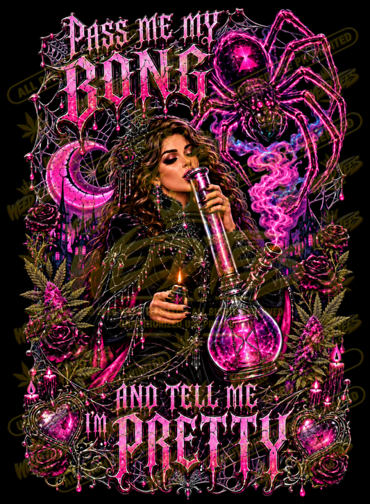 Pass Me My Bong and Tell Me I’m Pretty – Gothic Glam Classic Unisex Pullover Hoodie