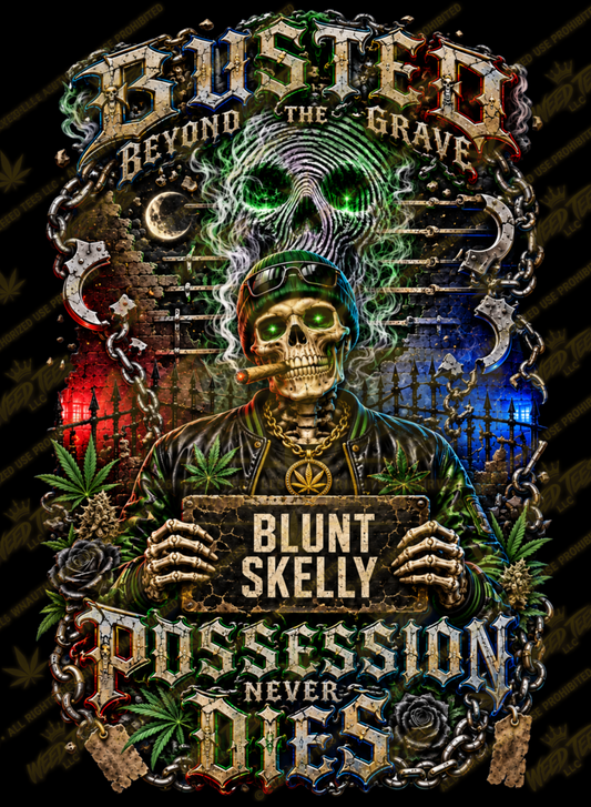 Busted Beyond the Grave | Halloween Stoner T-Shirt