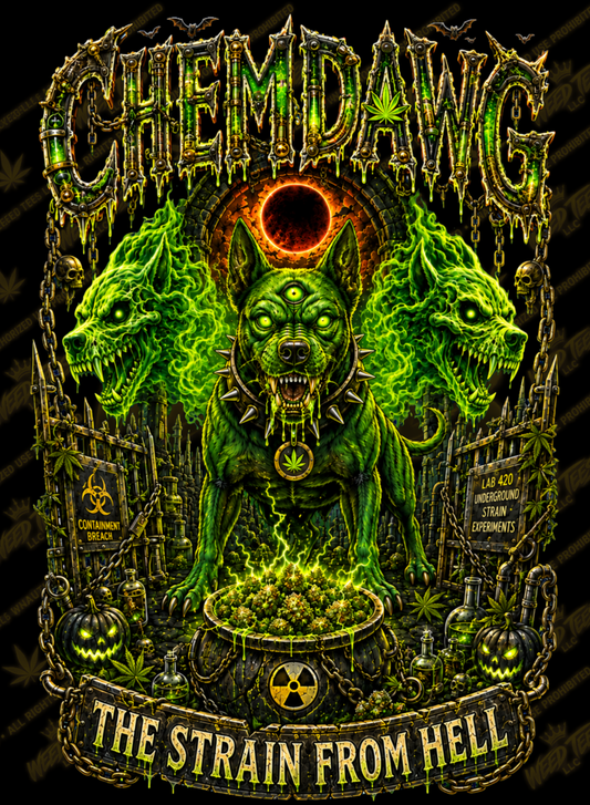 Chemdawg Strain From Hell | Funny Stoner T-Shirt
