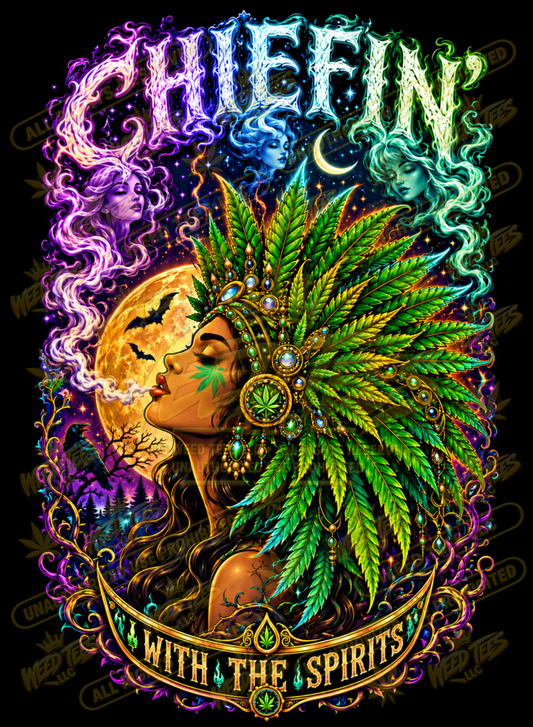 Chiefin’ With the Spirits: Moonlit Enchantress – Classic Unisex Pullover Hoodie