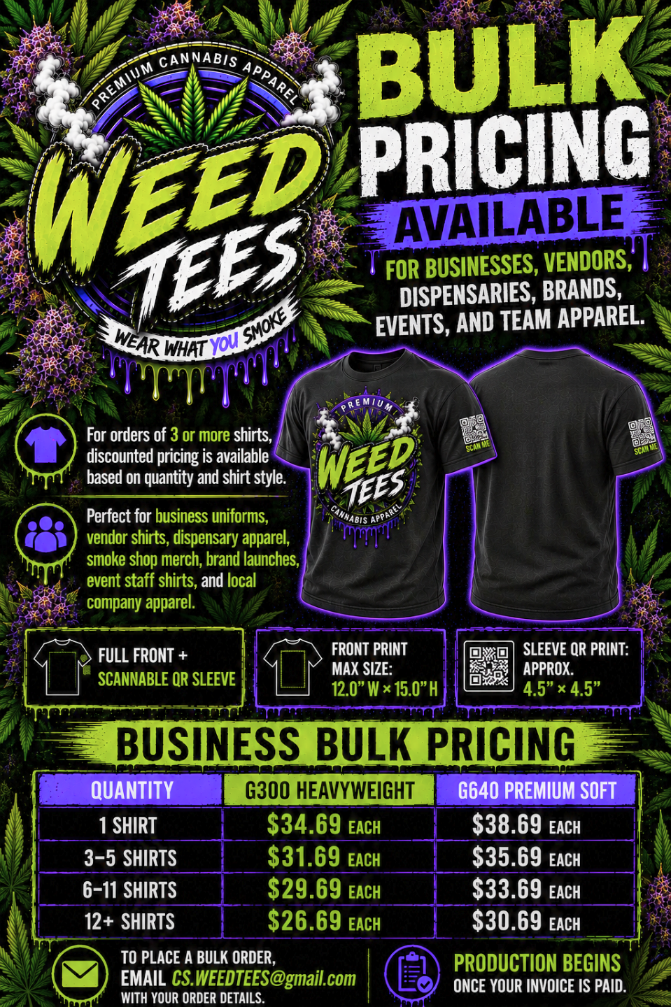 Custom T-Shirt – Upload Your Design (Upper Chest & Side Sleeve Website QR Code Print)