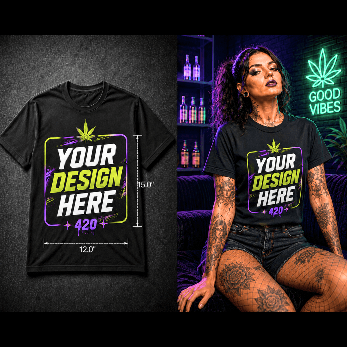 Custom Business & Bulk T-Shirts – Upload Your Design (Full Front Print)