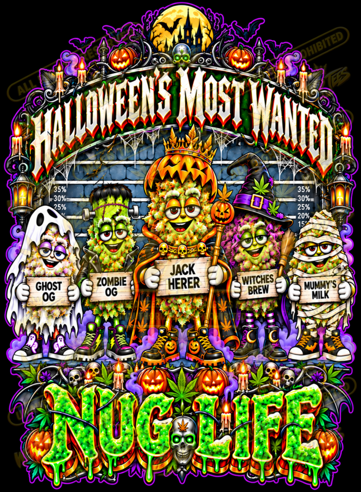 Nug Life: Halloween’s Most Wanted – Classic Unisex Pullover Hoodie