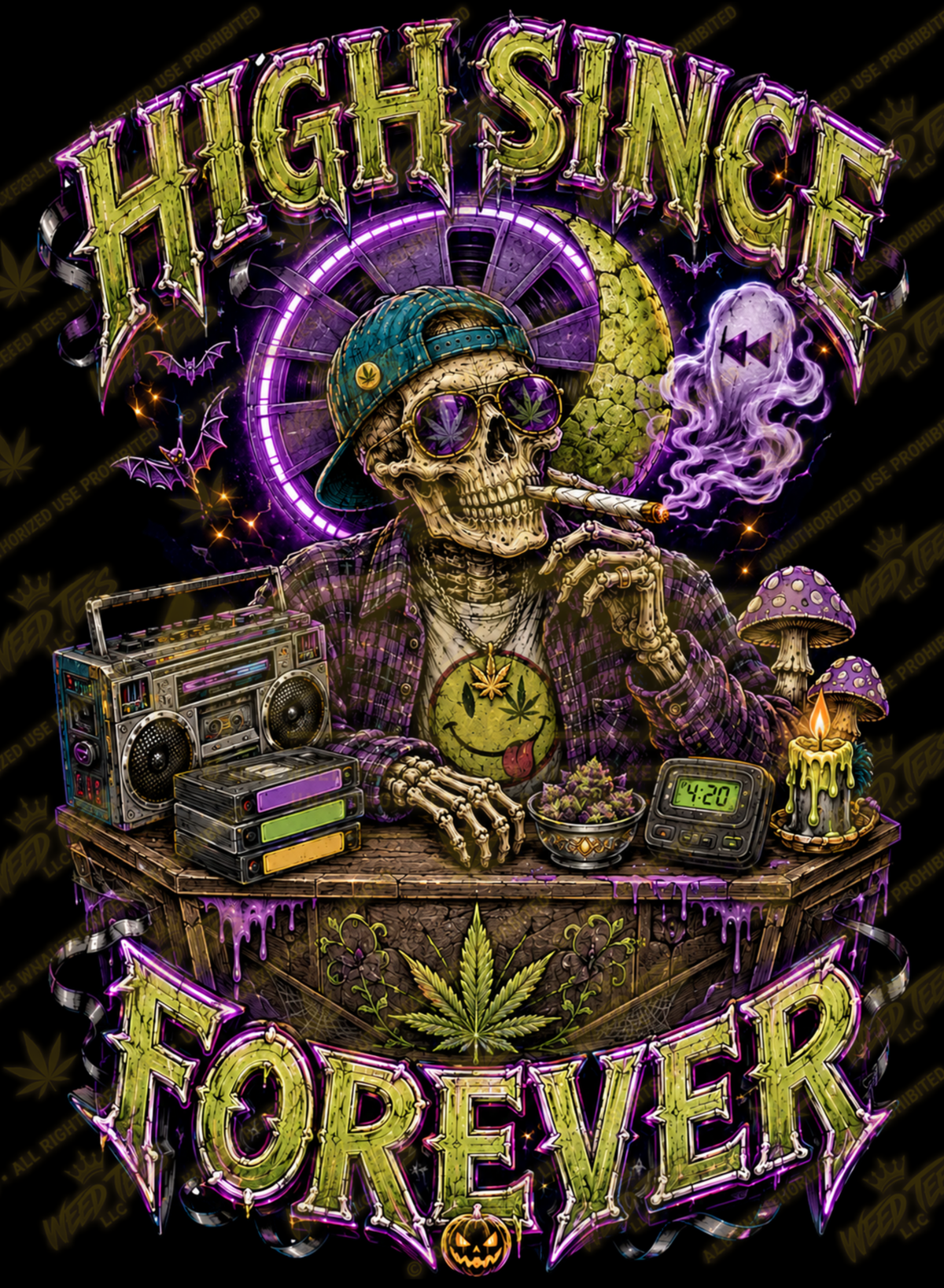 High Since Forever 90s | Halloween Stoner T-Shirt