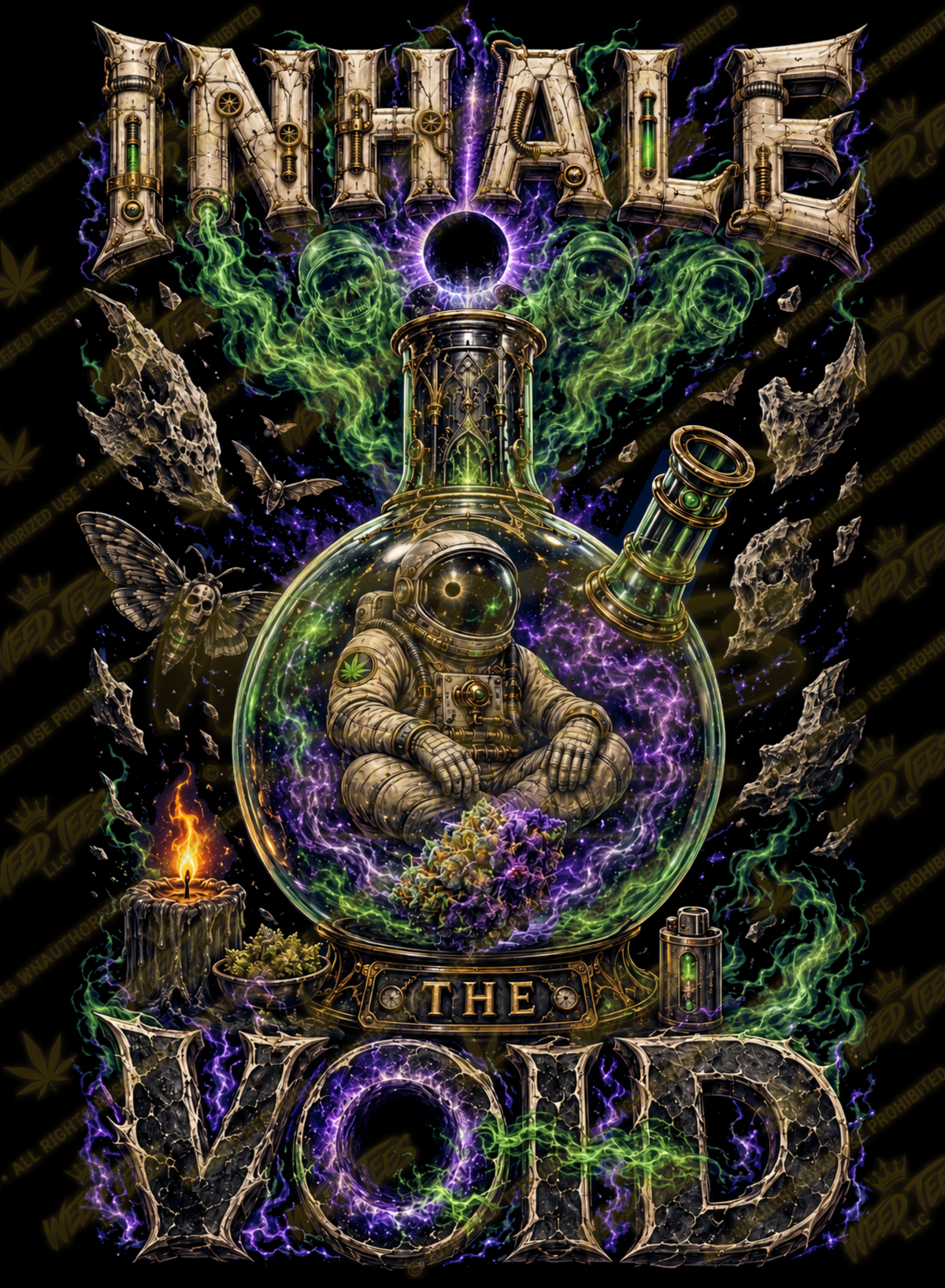 Inhale The Void | Halloween Stoner T-Shirt