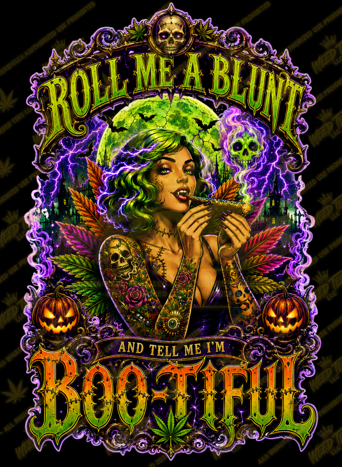 Tell Me I’m Boo-tiful | Halloween Stoner T-Shirt