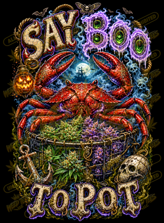 Say Boo to Pot – Classic Unisex Pullover Hoodie