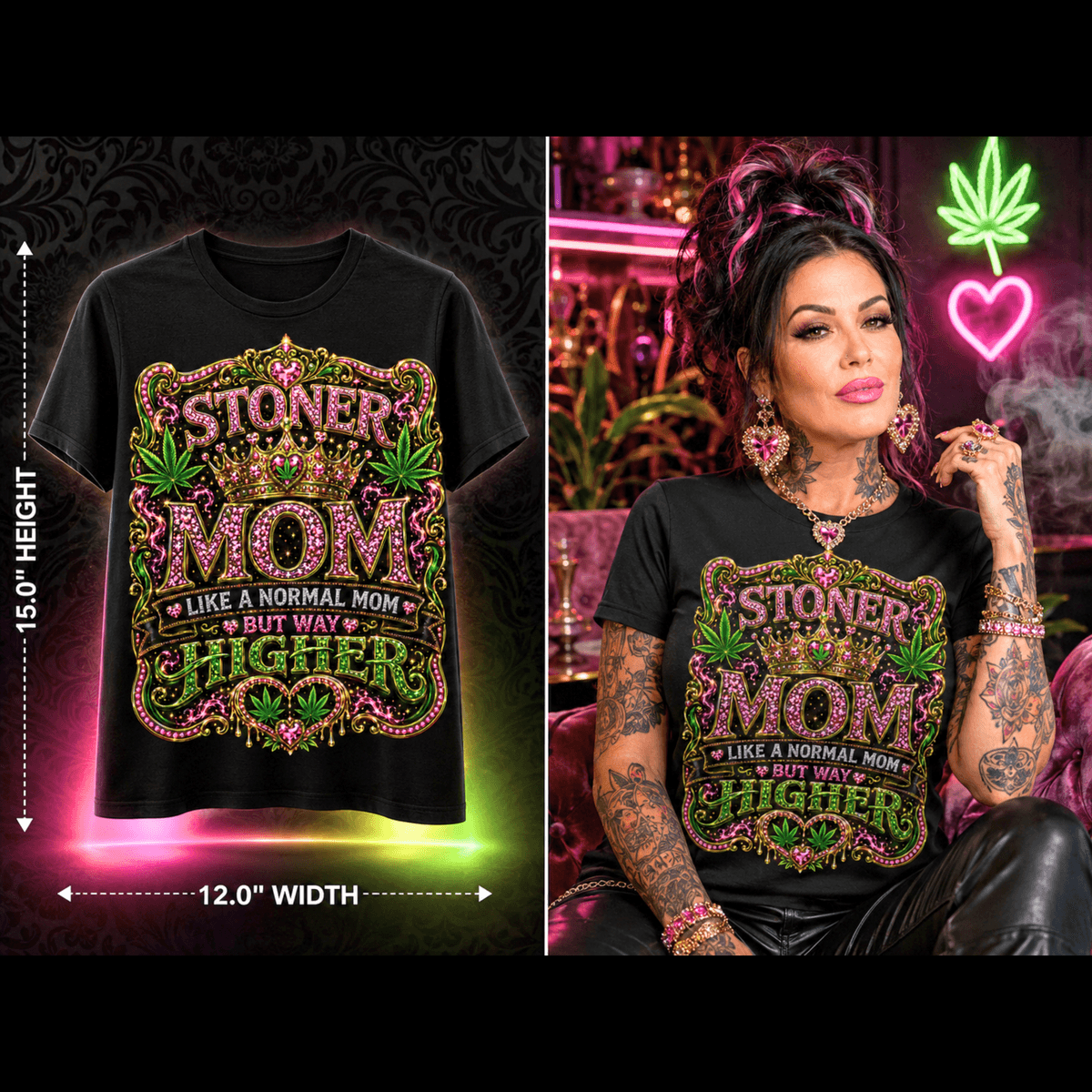 Stoner Mom – Premium Cannabis Graphic Tee