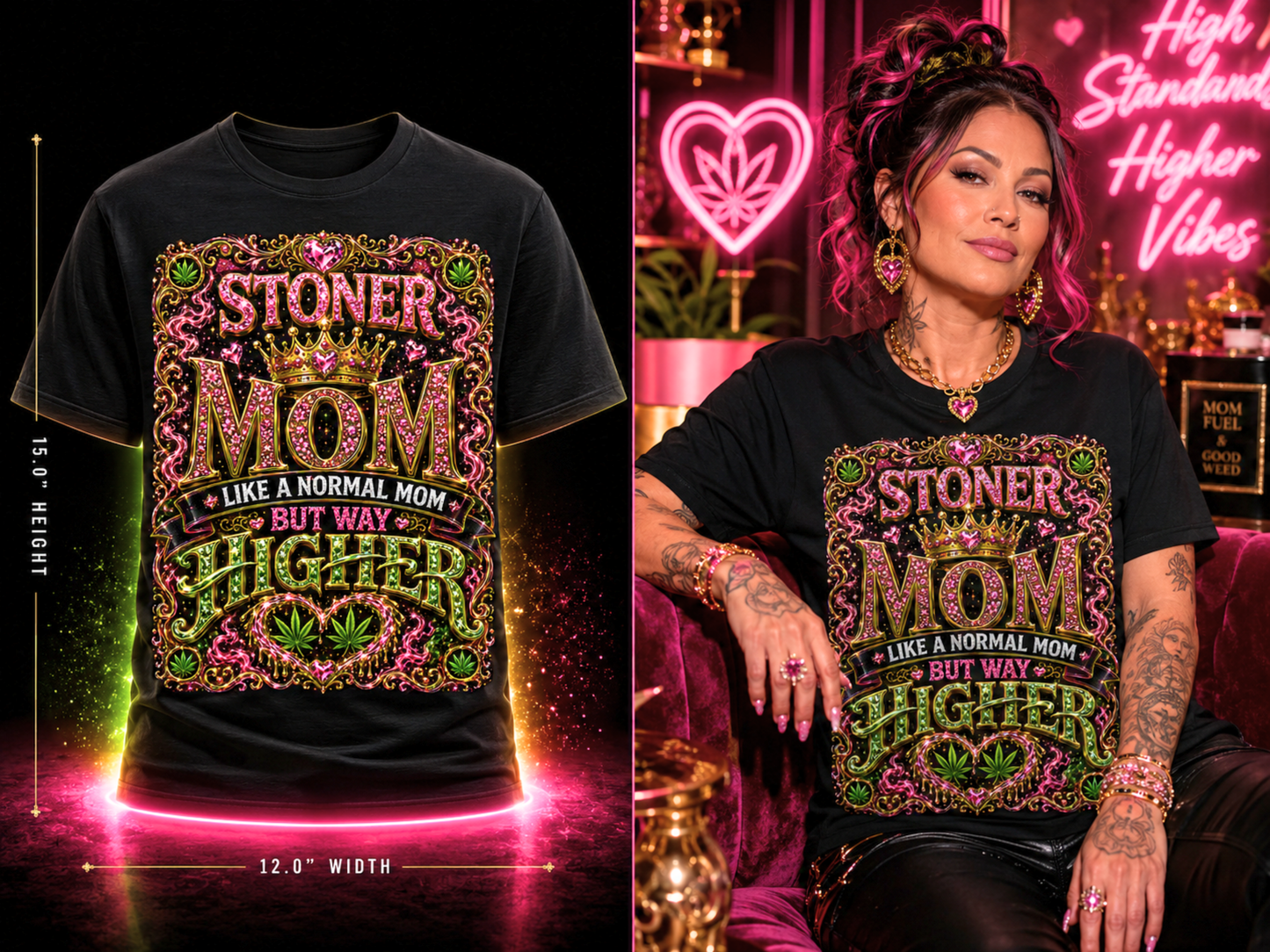 Stoner Mom – Premium Cannabis Graphic Tee