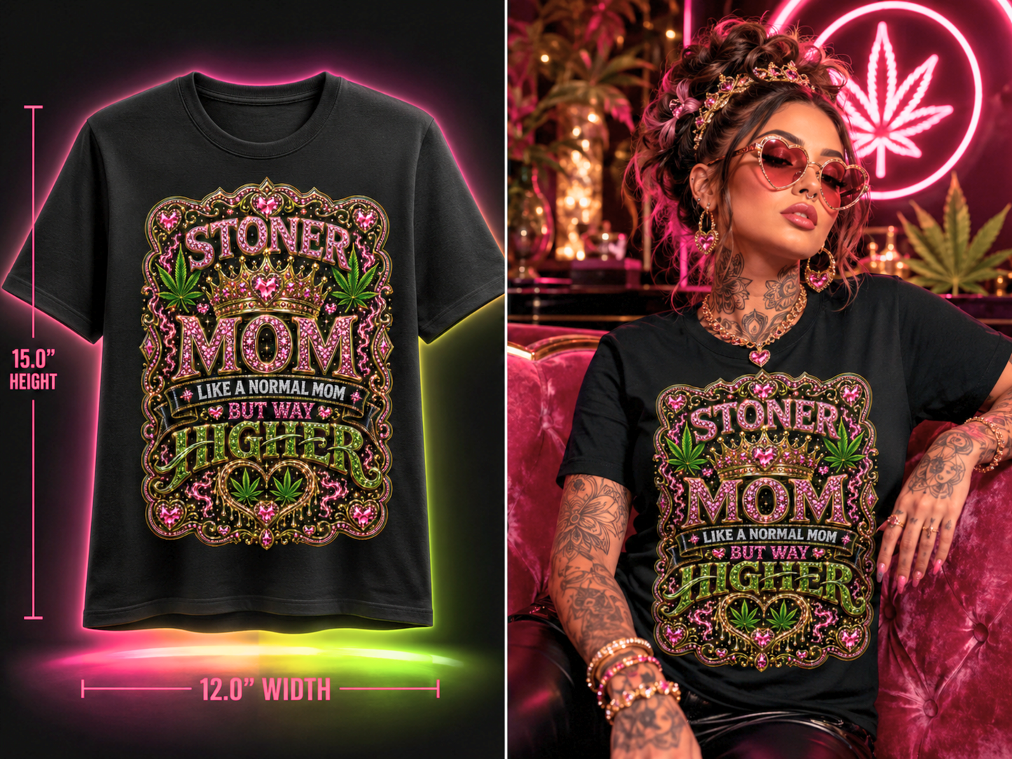 Stoner Mom – Premium Cannabis Graphic Tee