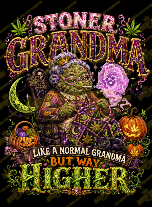 Stoner Grandma | Halloween Weed T-Shirt