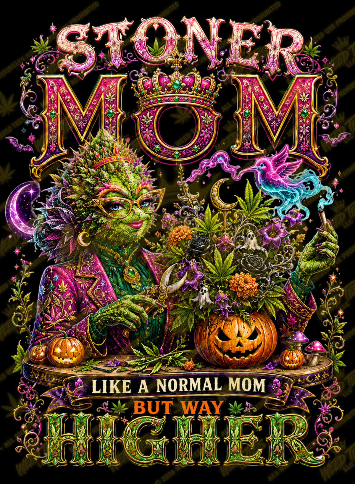 Stoner Mom | Halloween Weed T-Shirt