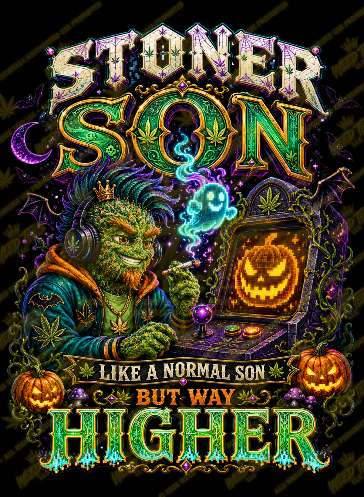 Stoner Son | Halloween Weed T-Shirt