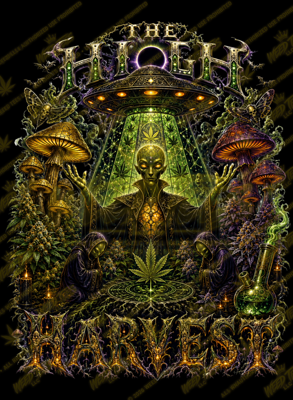 The High Harvest | Halloween Stoner T-Shirt