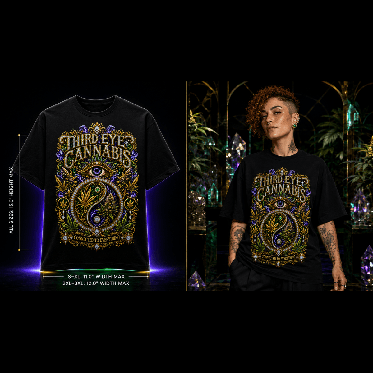 Third Eye Cannabis – Connected to Everything Graphic Tee