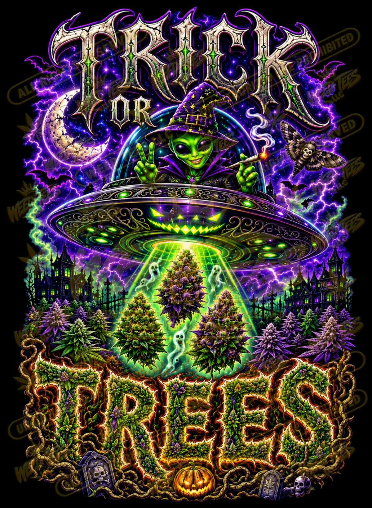 Trick or Trees – Classic Unisex Pullover Hoodie