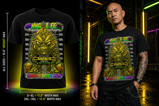 Banana OG – Caught Being Loud Cannabis Graphic Tee