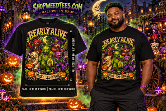 Bearly Alive | Halloween Stoner T-Shirt