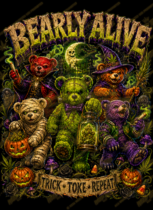 Bearly Alive | Halloween Stoner T-Shirt