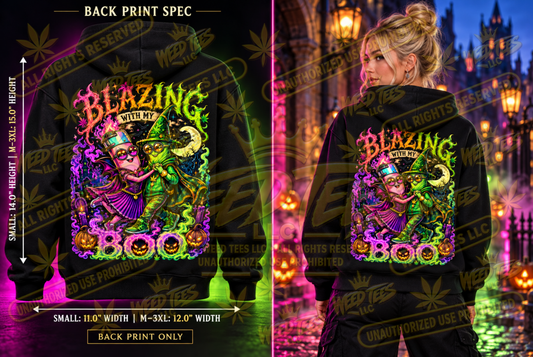 Blazing With My Boo – Classic Unisex Pullover Hoodie