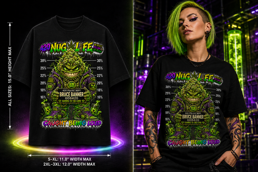 Bruce Banner – Caught Being Loud Cannabis Graphic Tee