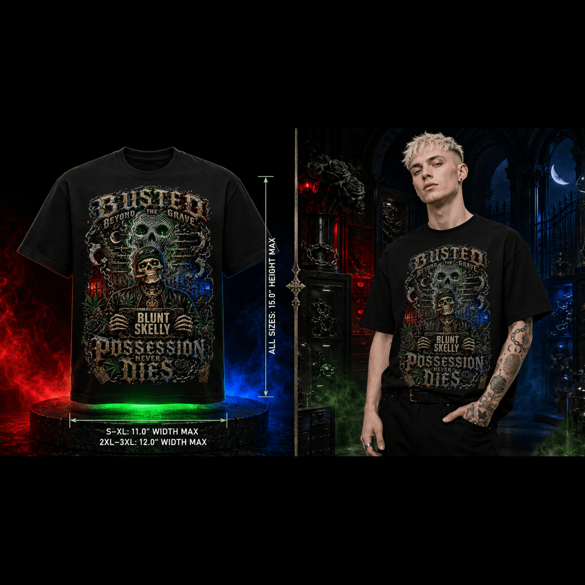Busted Beyond the Grave | Halloween Stoner T-Shirt