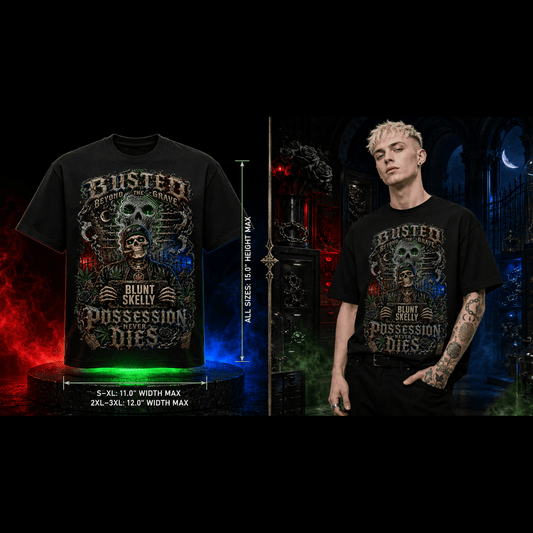 Busted Beyond the Grave | Halloween Stoner T-Shirt