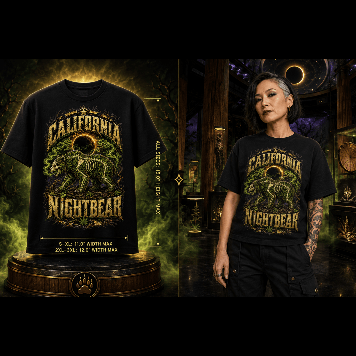 California Nightbear | Funny Stoner T-Shirt