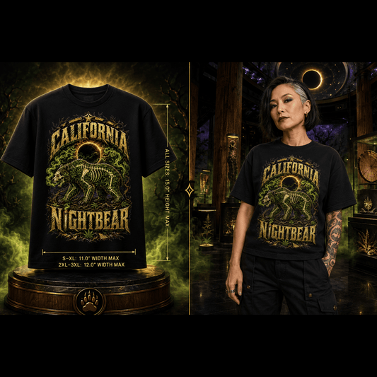 California Nightbear | Funny Stoner T-Shirt
