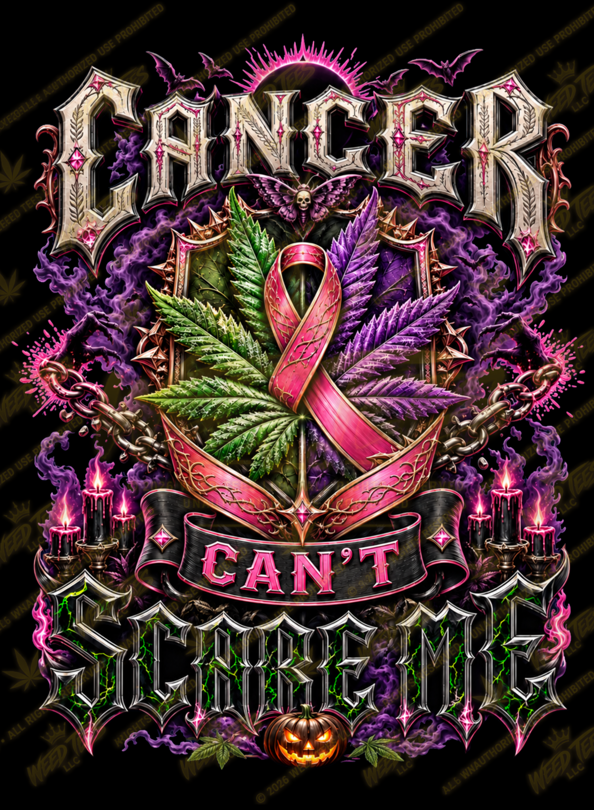 Cancer Can’t Scare Me | Awareness Graphic T-Shirt