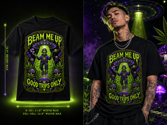 Beam Me Up – Good Trips Only Graphic Tee