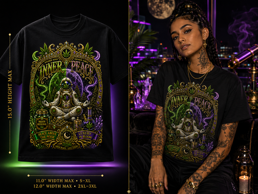 Inner Peace – Premium Cannabis Luxury Graphic Tee