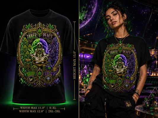 Inner Peace – Higher Mind Cannabis Graphic Tee