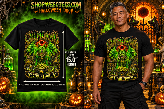 Chemdawg Strain From Hell | Funny Stoner T-Shirt