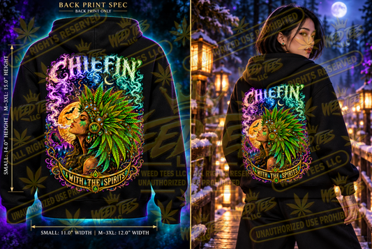 Chiefin’ With the Spirits: Moonlit Enchantress – Classic Unisex Pullover Hoodie