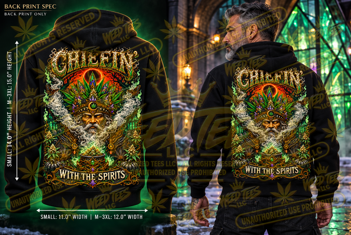 Chiefin’ With the Spirits – Classic Unisex Pullover Hoodie
