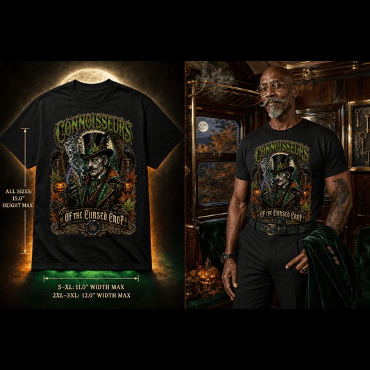 Cursed Crop Connoisseur | Halloween Stoner T-Shirt