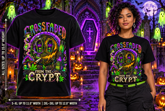 Crossfaded From the Crypt | Halloween Stoner T-Shirt