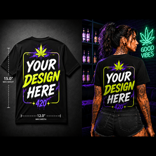 Custom Business & Bulk T-Shirts – Upload Your Design (Full Back Print)