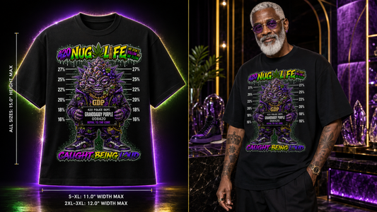 Granddaddy Purple – Caught Being Loud Cannabis Graphic Tee