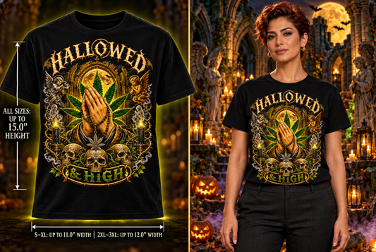 Hallowed & High | Halloween Stoner T-Shirt