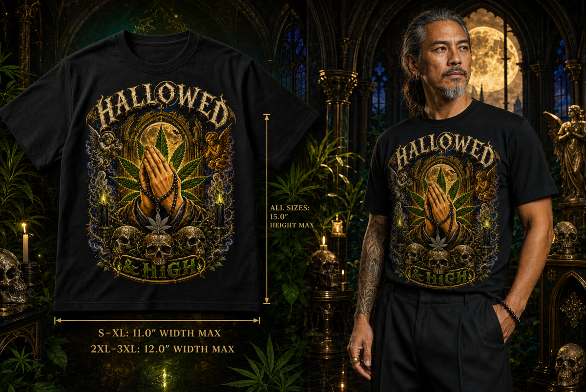 Hallowed & High | Halloween Stoner T-Shirt