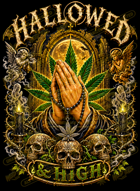 Hallowed & High | Halloween Stoner T-Shirt