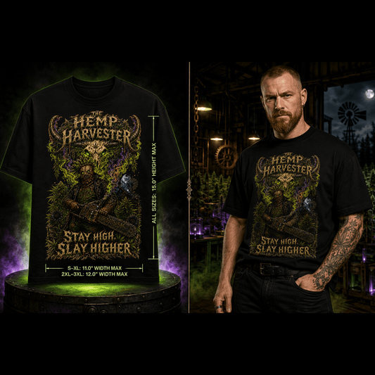 The Hemp Harvester | Halloween Stoner T-Shirt