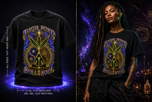 High Mind Still Soul Cannabis Graphic Tee