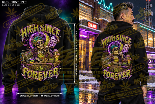 High Since Forever 90's – Classic Unisex Pullover Hoodie