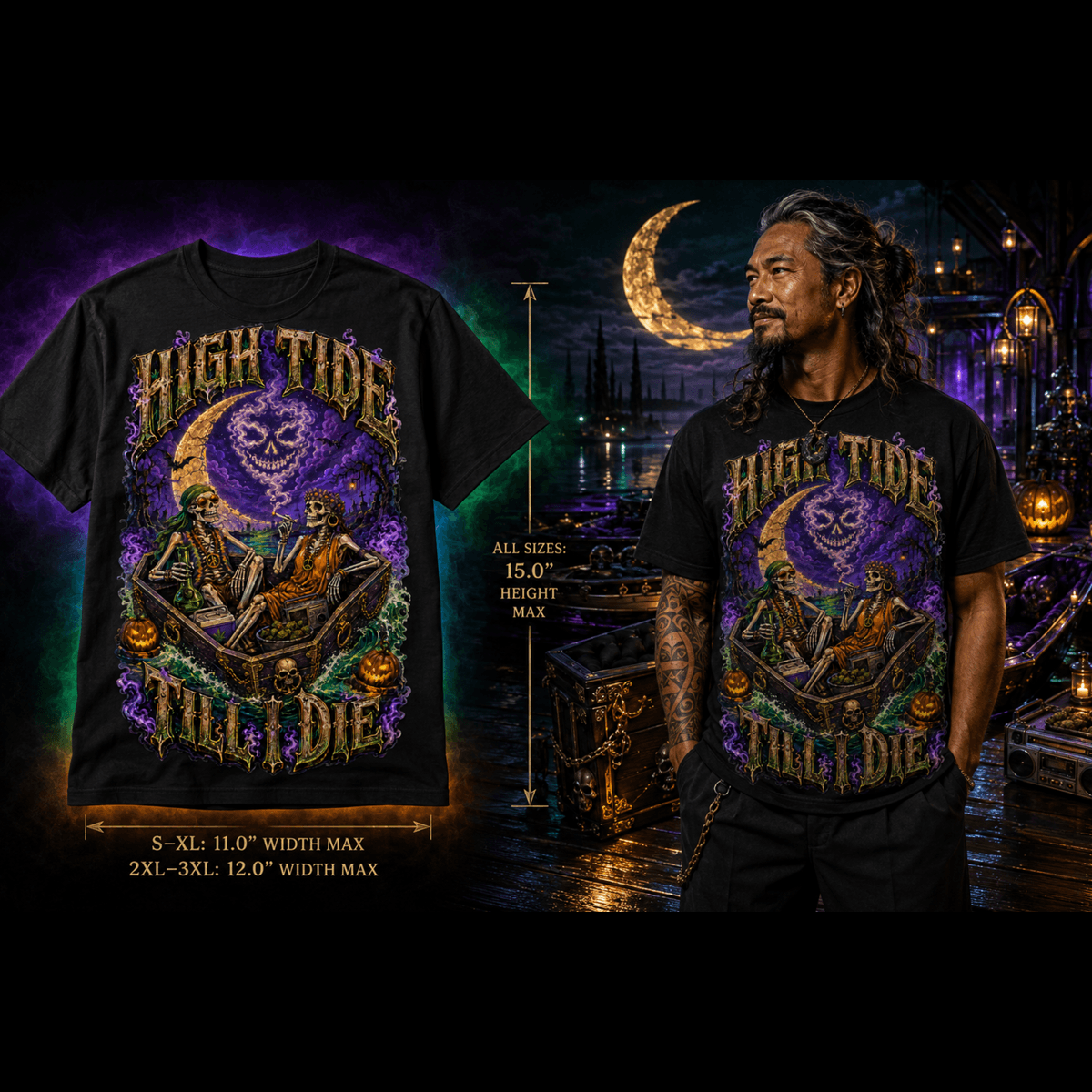 High Tide Til I Die | Halloween Stoner T-Shirt