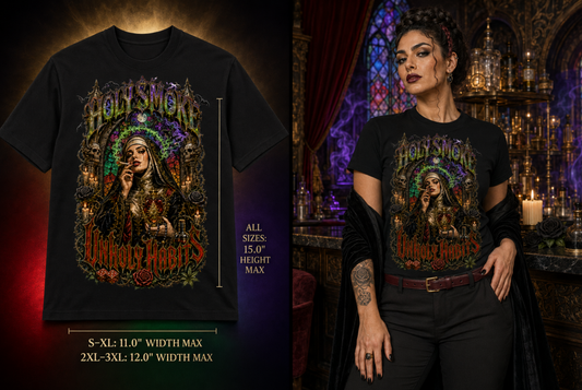 Holy Smoke, Unholy Habits | Halloween Stoner T-Shirt