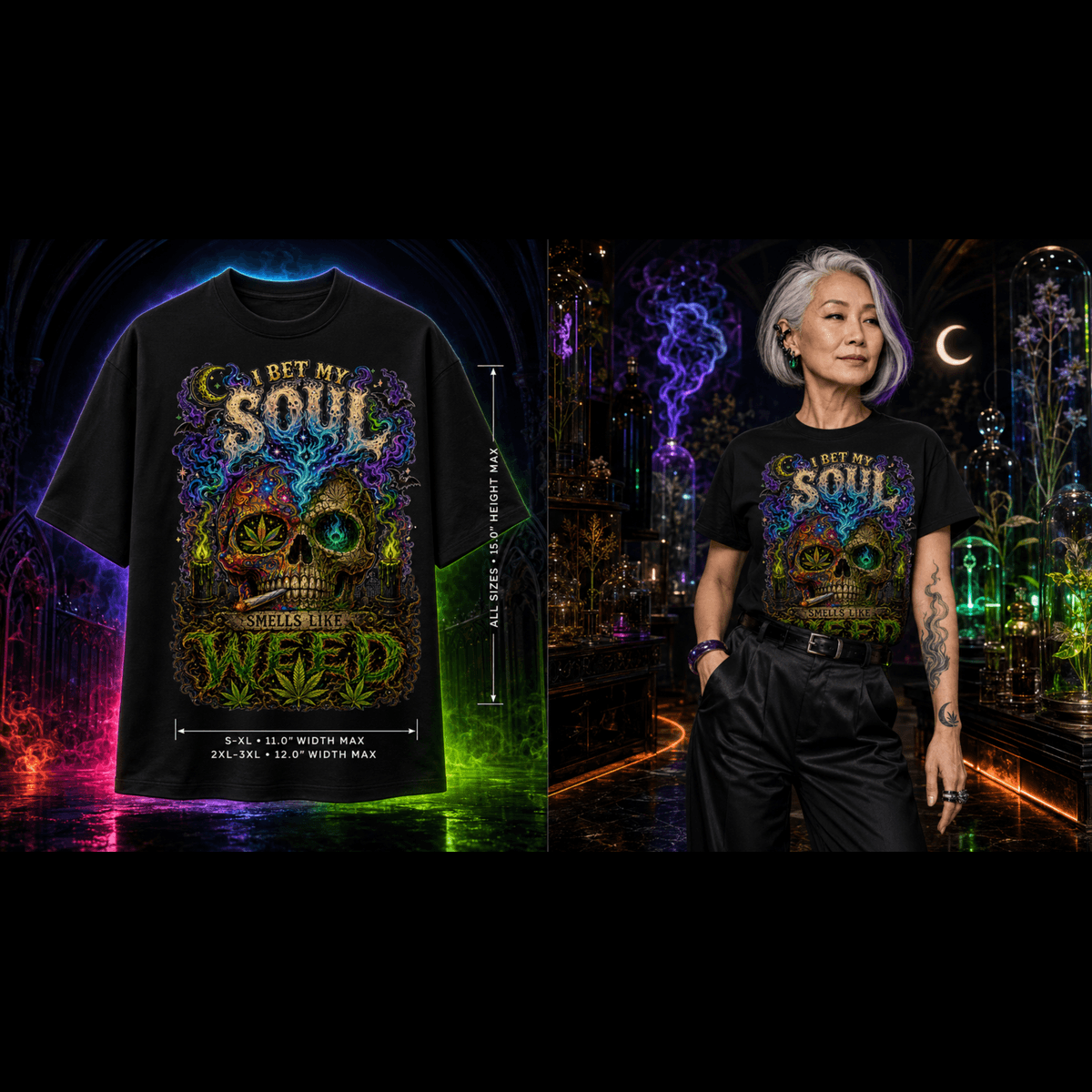 My Soul Smells Like Weed | Halloween Stoner T-Shirt